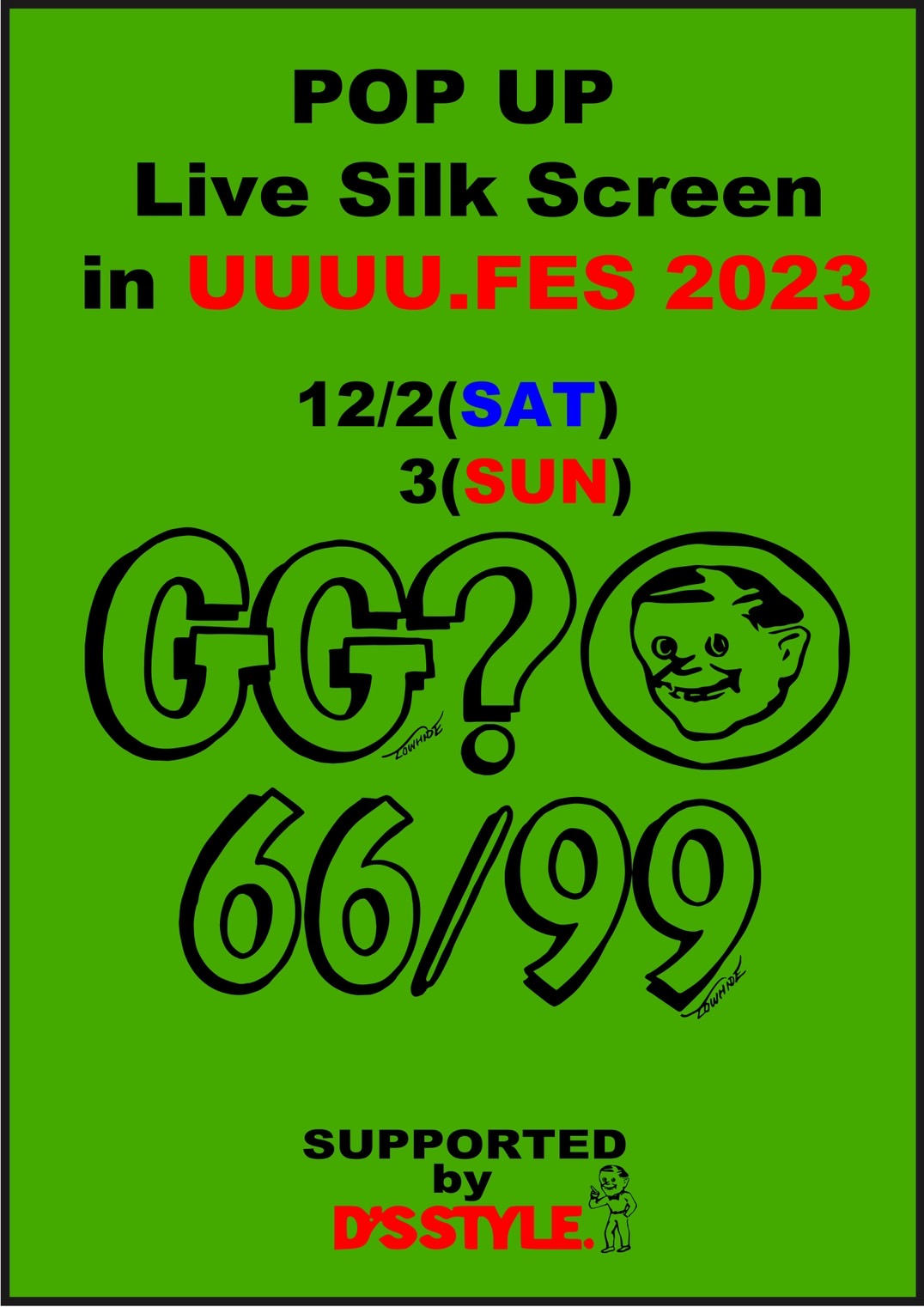 Gg 66/99（衣類ライブシルクスクリーン・販売）